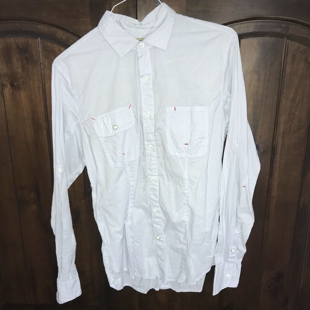 Men’s Light Blue Vintage Button Down